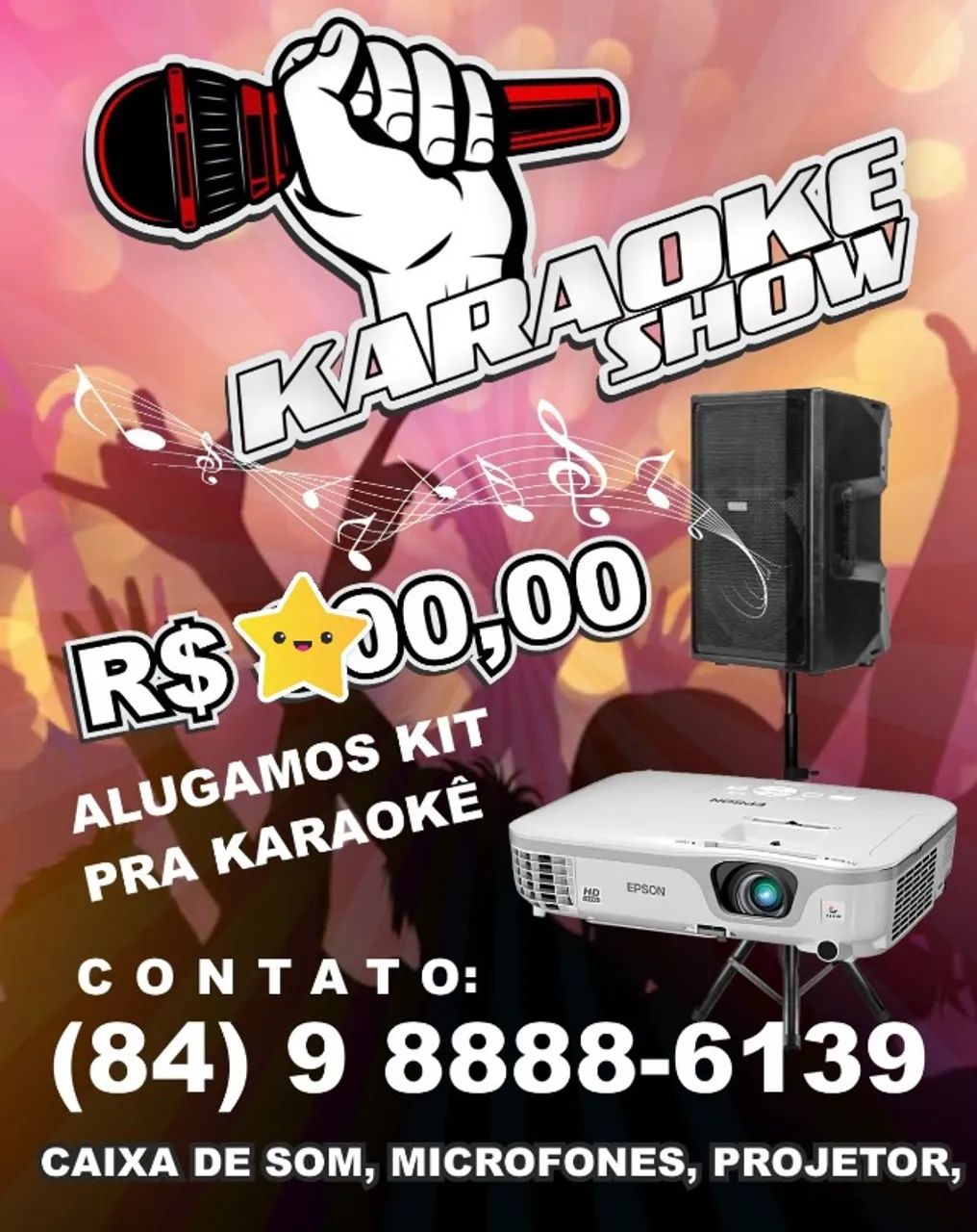 ALUGUEL KIT KARAOKÊ