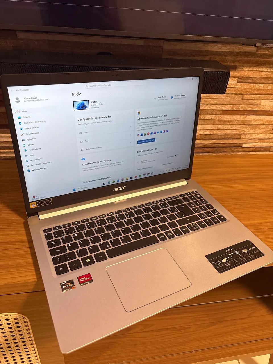 Acer Aspire 5 A515-45 Ryzen 7.