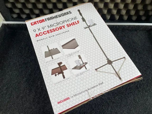 Gator Frameworks Prateleira utilitária com suporte para microfone - Foto 2