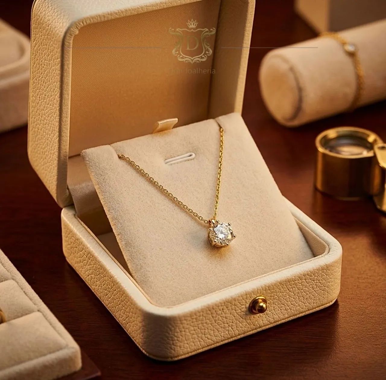 Colar Ponto de Luz em Ouro 18K 750