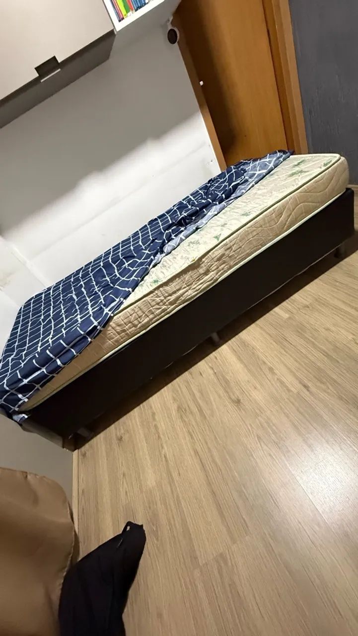 Colchão e cama box solteiro  - Foto 2