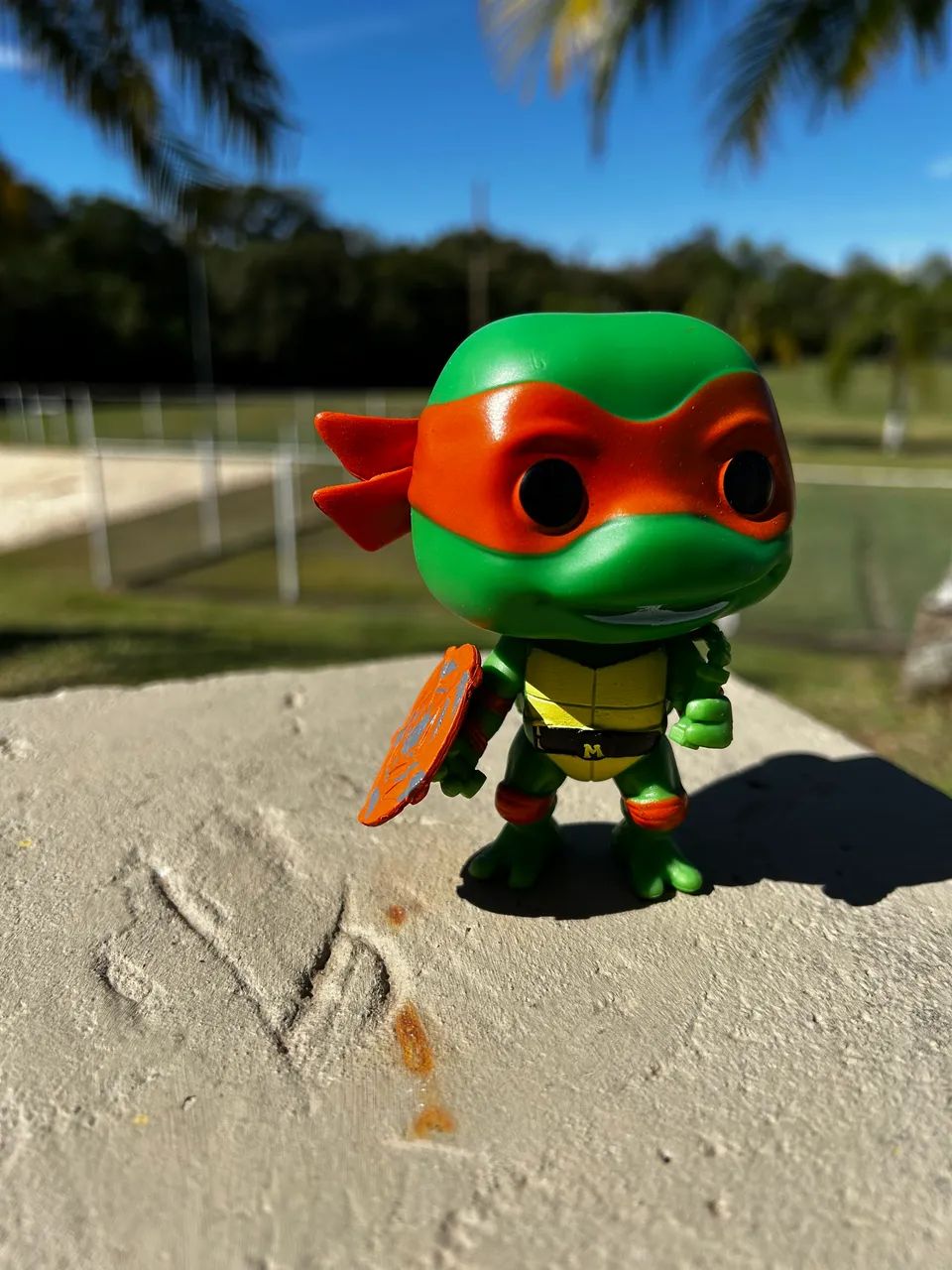 Funko pop Michelângelo Tartarugas Ninja com caixa  - Foto 3