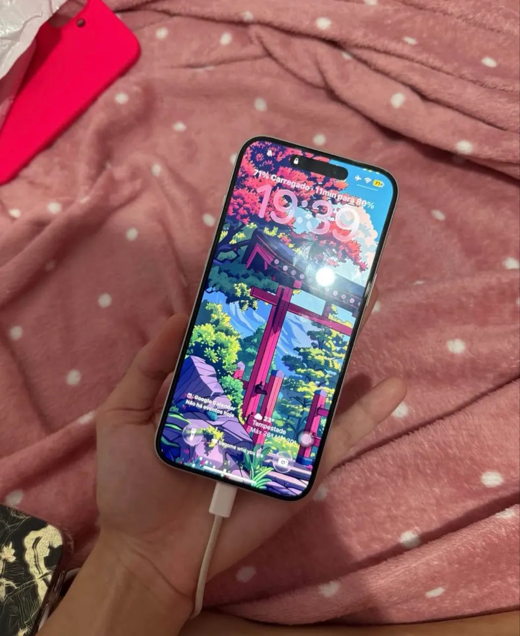 iPhone 16 PLUS - 128gb - Branco - Bateria 98% - Foto 2