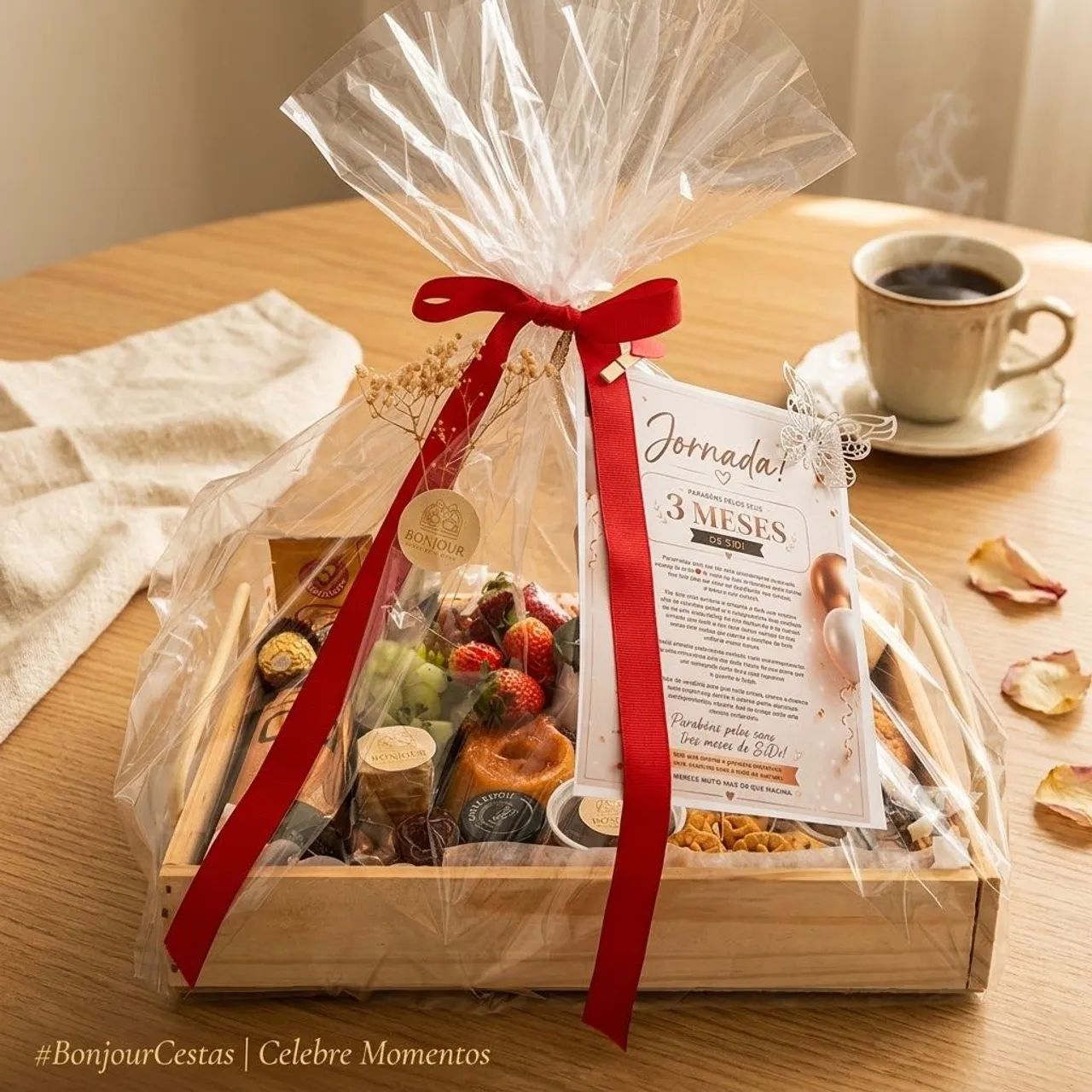 Cesta de café da manhã 