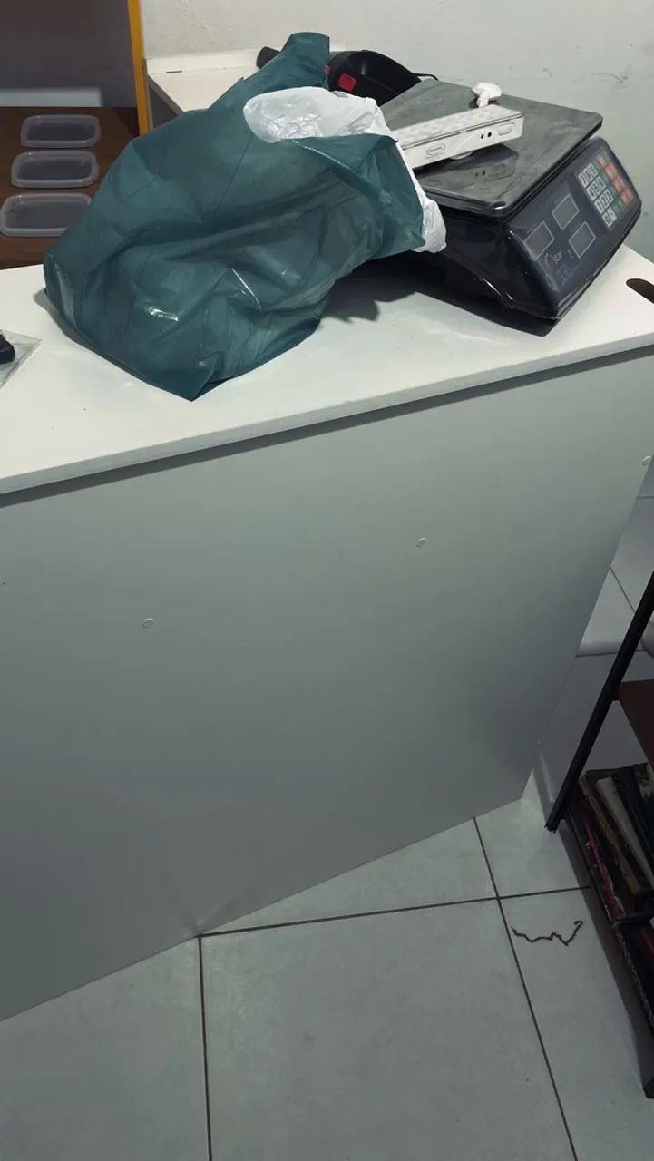 Balcão para recepção em L com gaveta  - Foto 2