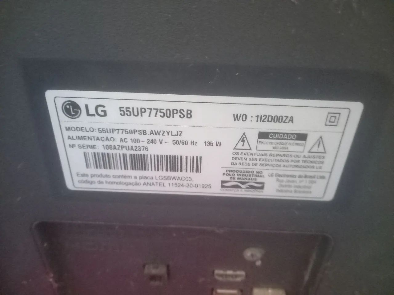 Smart TV LG 55 ( pra conserto  ) - Foto 2
