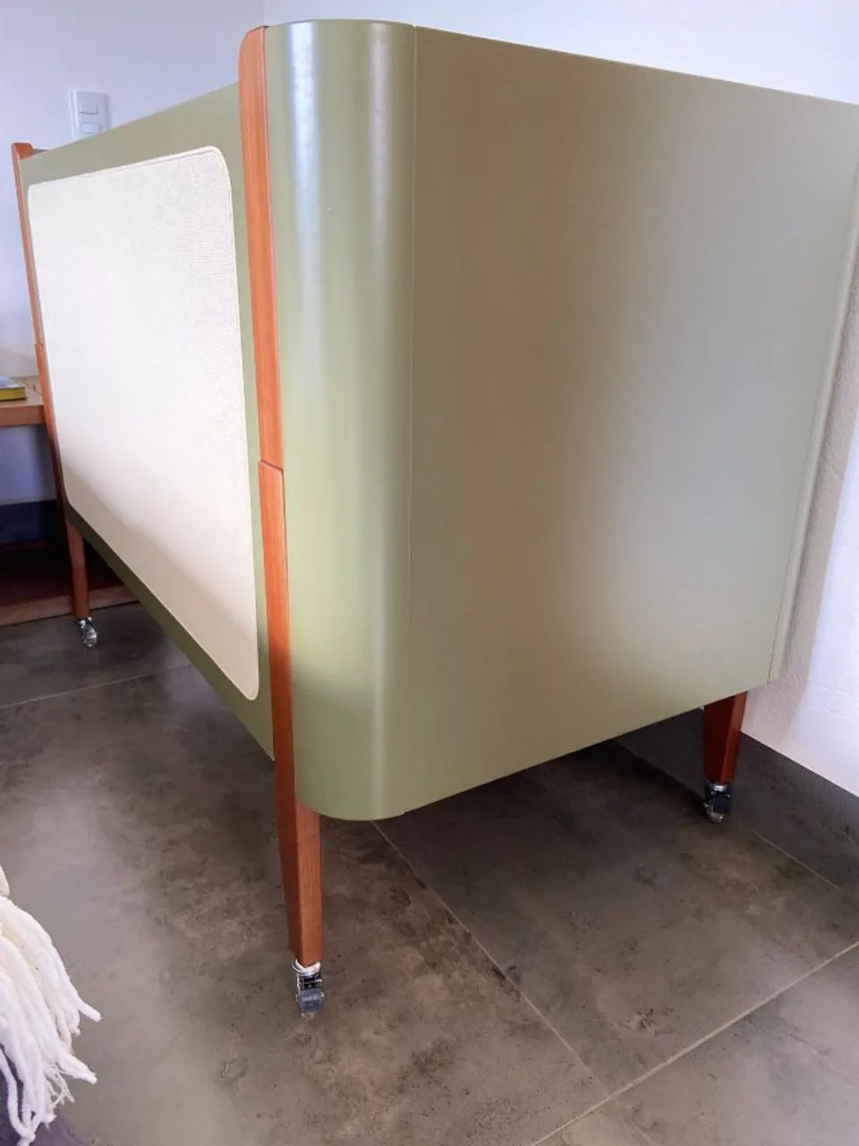 Berço Bilila 3 Em 1 Bo Palha Cacto Jequitibá Usado C Colchão - Foto 5