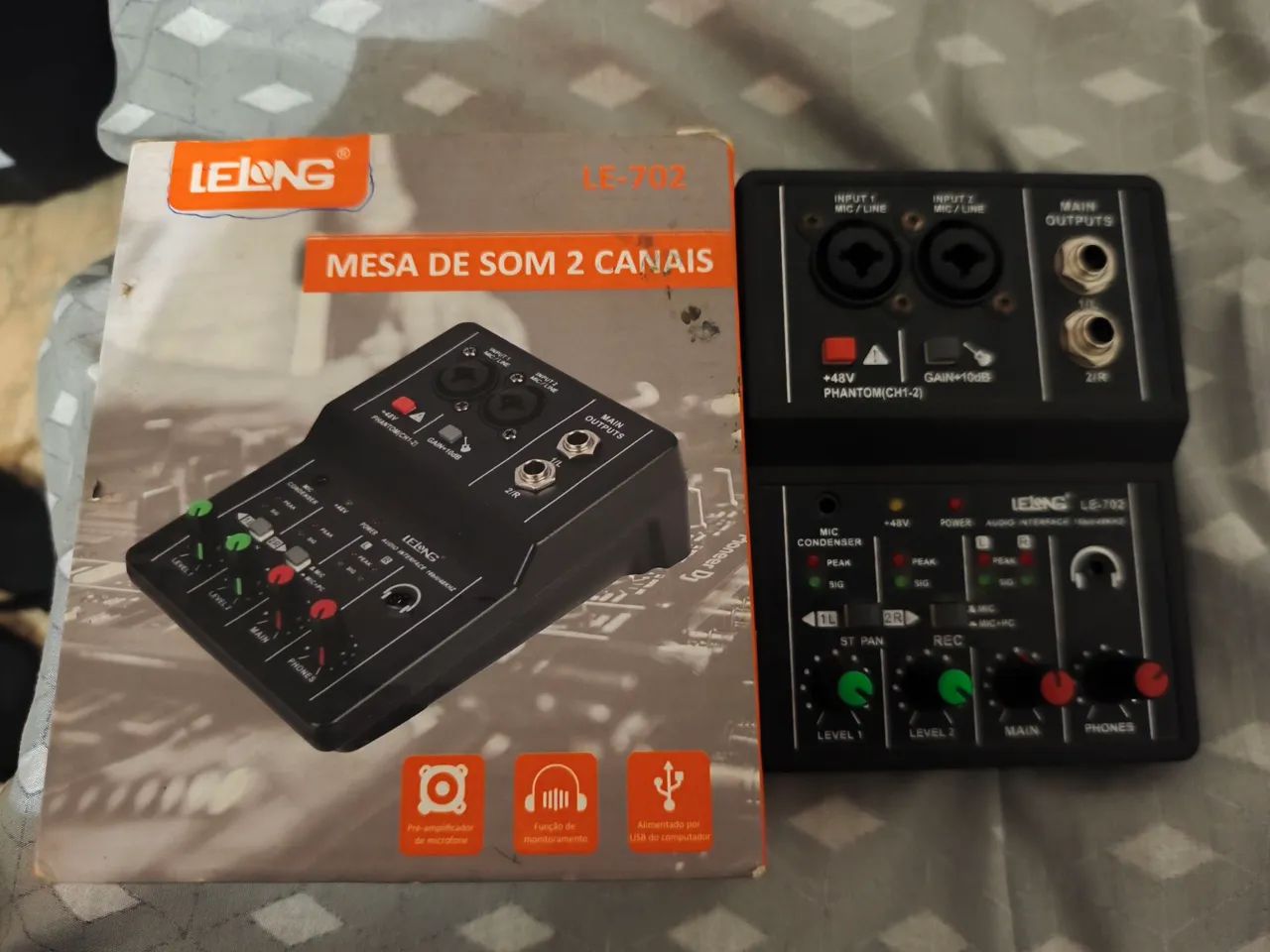 Mesa de som/Interface de audio LeLong 702 - Foto 2