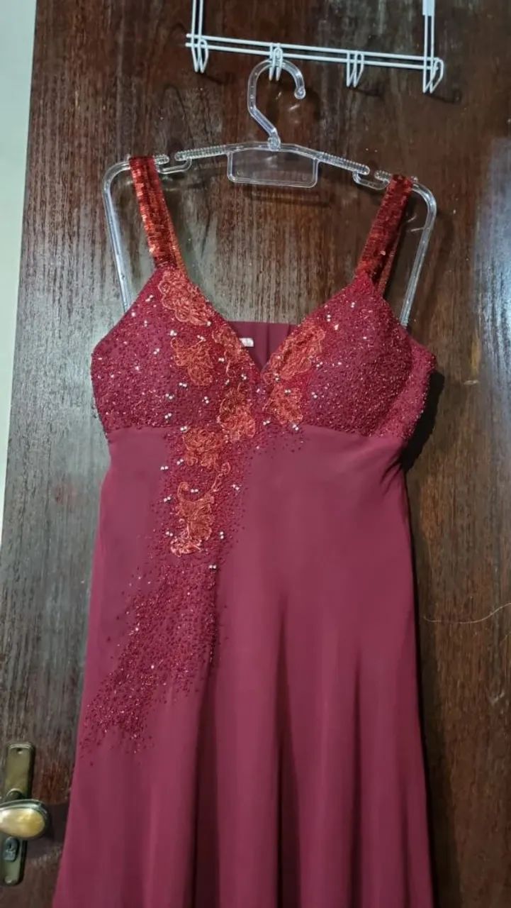 Vestido vinho festa  - Foto 3