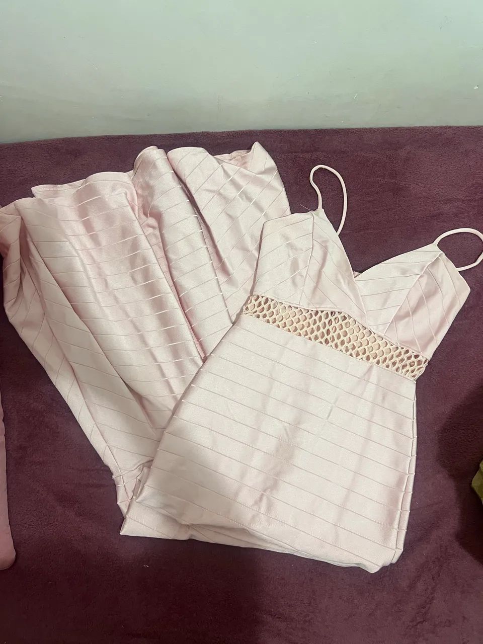 Vestido longo rosa bebê  - Foto 2