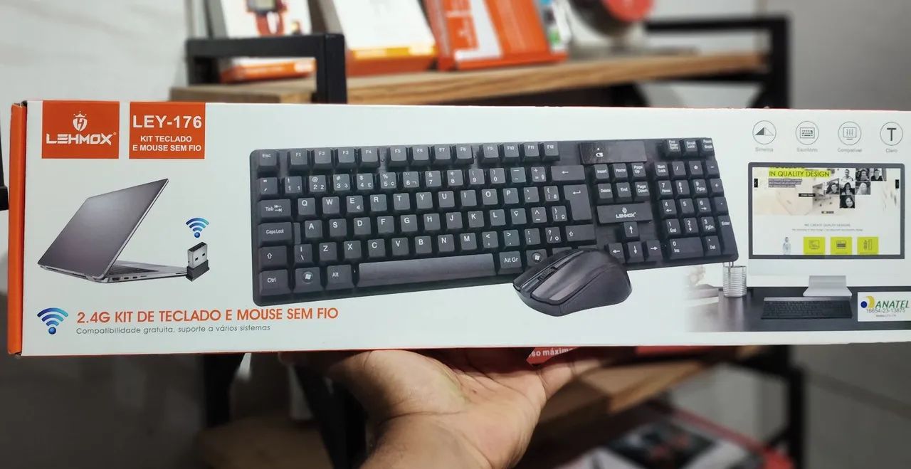 Kit Teclado e Mouse Sem Fio  - Foto 2