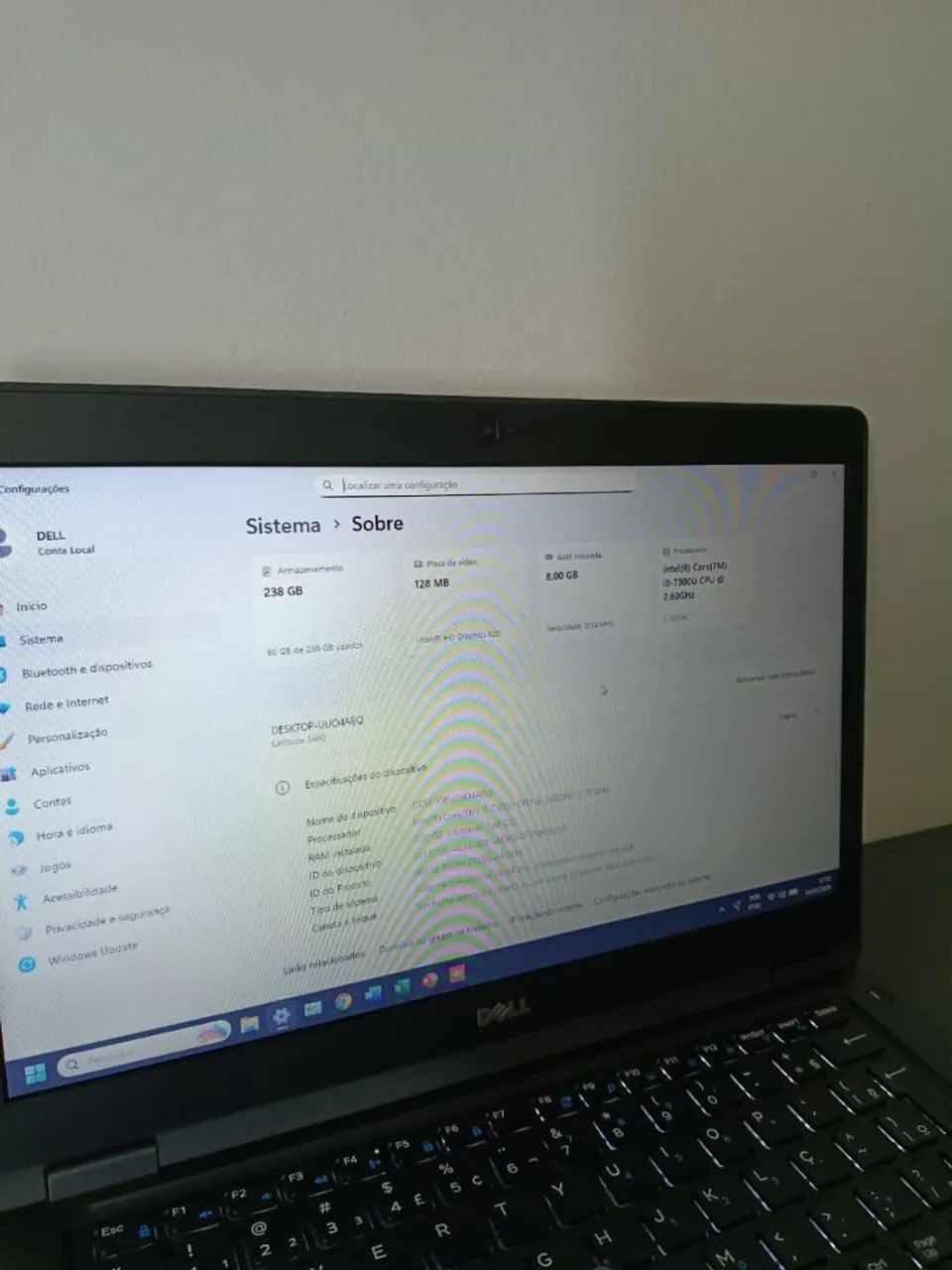 Notbook DELL LATITUDE 5480 - Foto 4