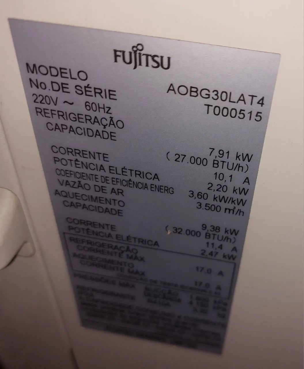 Ar condicionado Fujitsu TRISPLIT - Foto 5