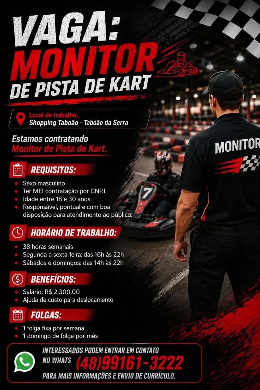 Monitor pista de kart