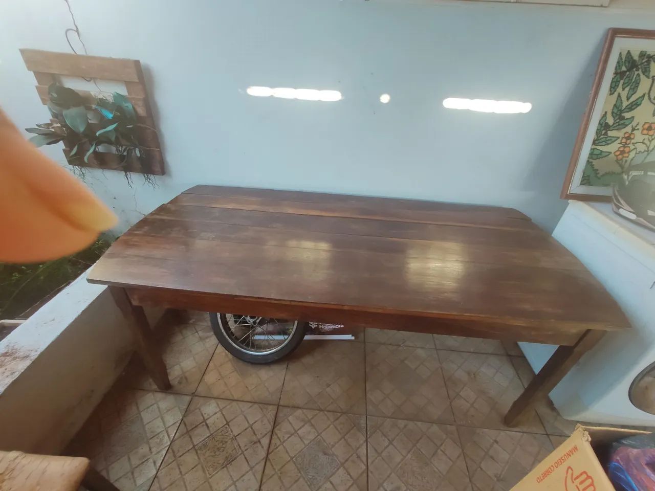 Mesa de madeira maci ça  - Foto 2
