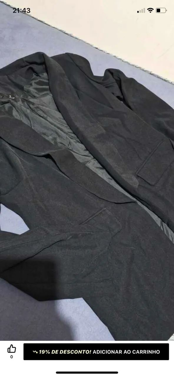 Blazer Feminino Preto - Foto 2