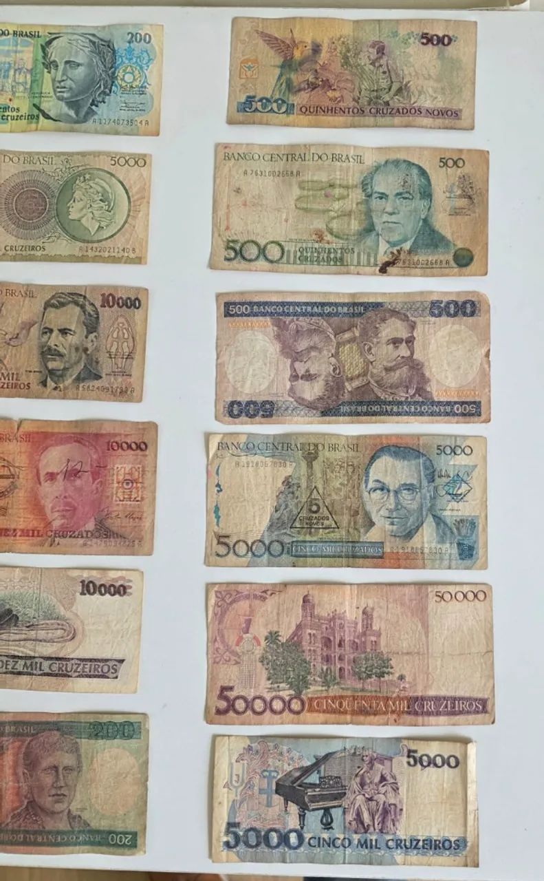 Coleção 18 cédulas antigas do Brasil - diversas épocas - Foto 4
