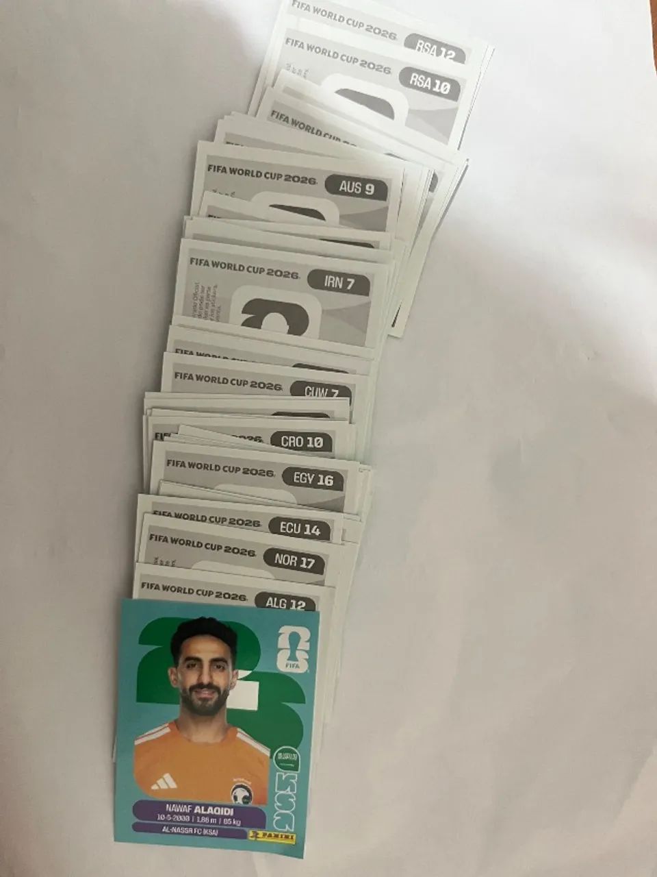 Figurinhas avulsas copa2026