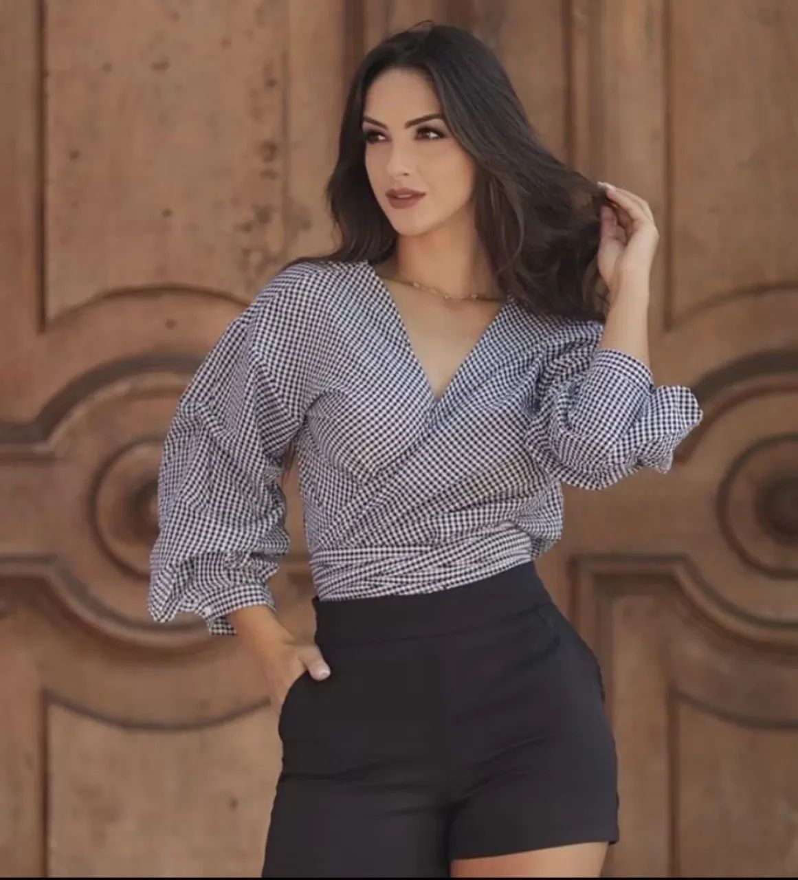 Blusa xadrez 