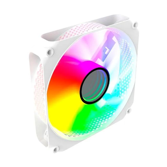 Kit 3 Fans Cooler Auster Snow Branco Clanm Molex - Foto 3