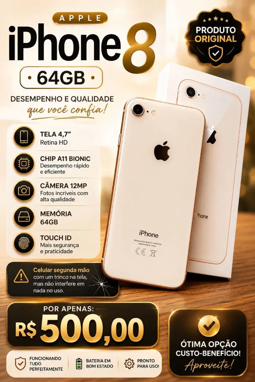 ゆ*ん様 動作確認済 iPhone 8 64GB ID M2120 IPhone 8 64Gb - Celulares e Smartphones - Águas Compridas, Olinda