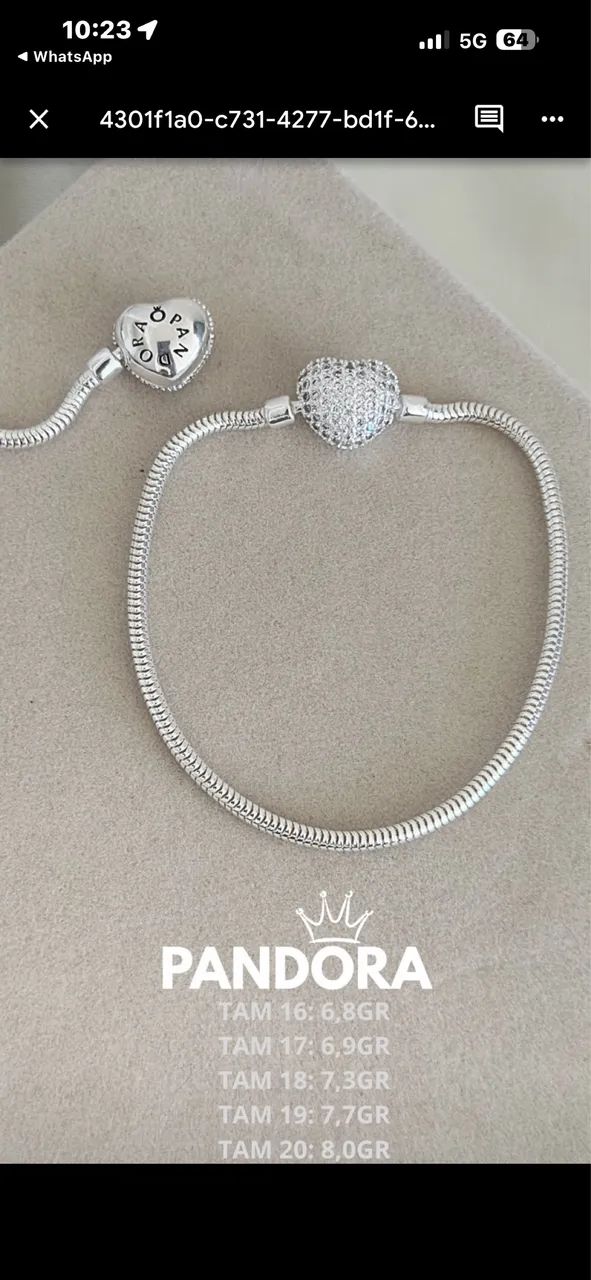 Prata 925, PANDORA 
