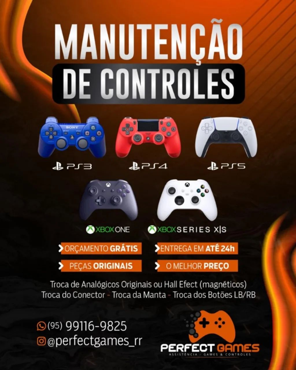 Manutenção em controles de vídeo games