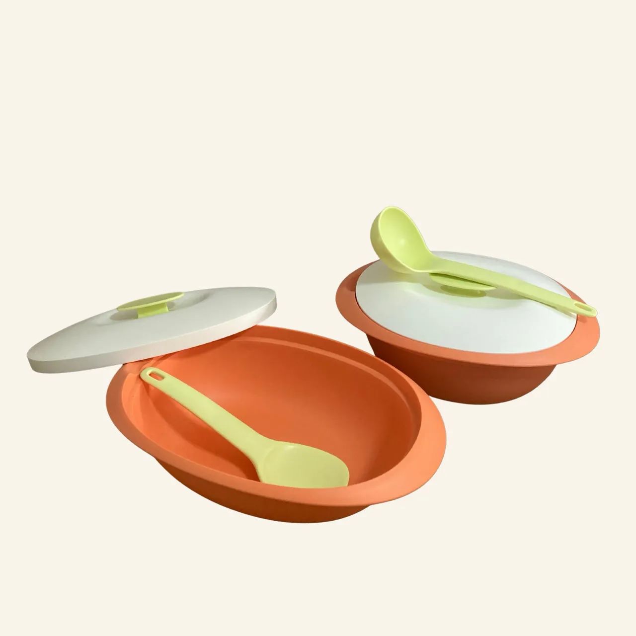 Tupperware Kit Sopeira e Travessa Magica - 1,8 litros - Laranja e