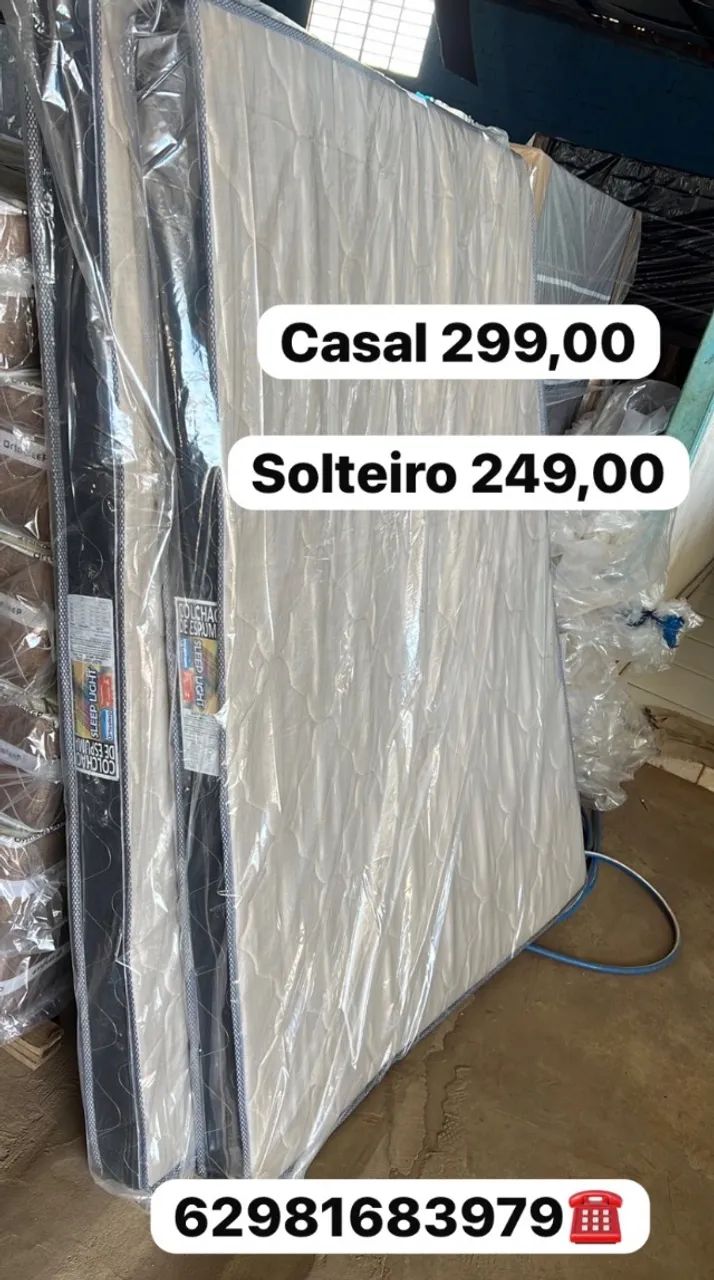 Colchao casal novo entrego