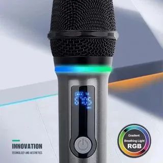 Microfones duplo sem fio Recarregável  - Foto 4