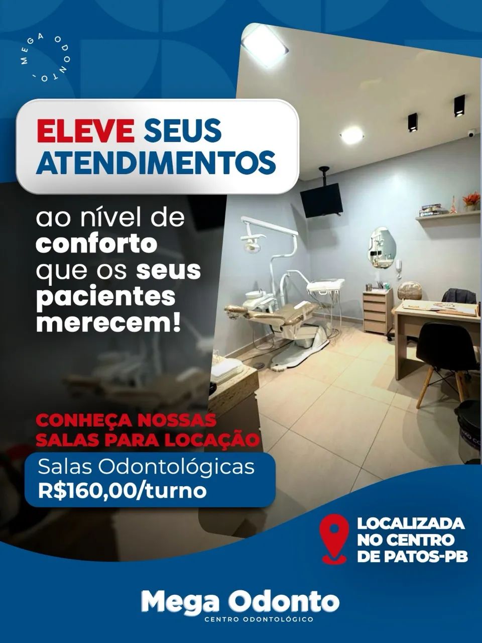 Locação sala odontológica(turno)
