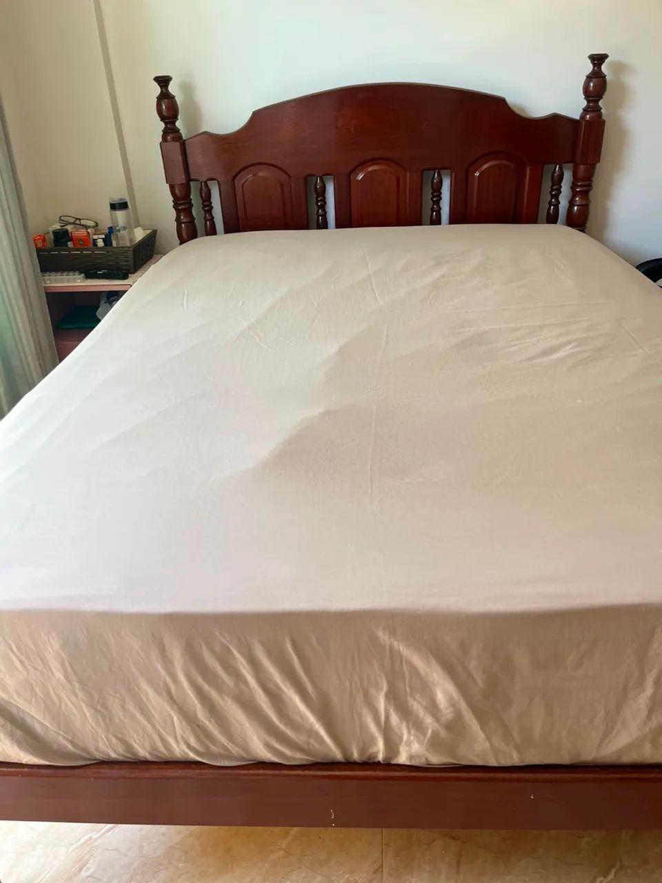 Cama de casal , madeira maciça!  - Foto 3
