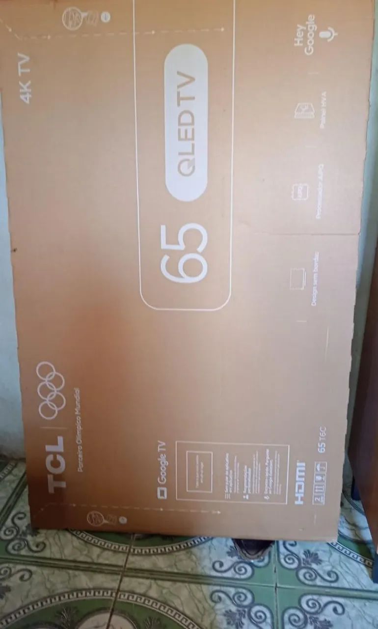 Caixa de tv TCL 65 polegadas 