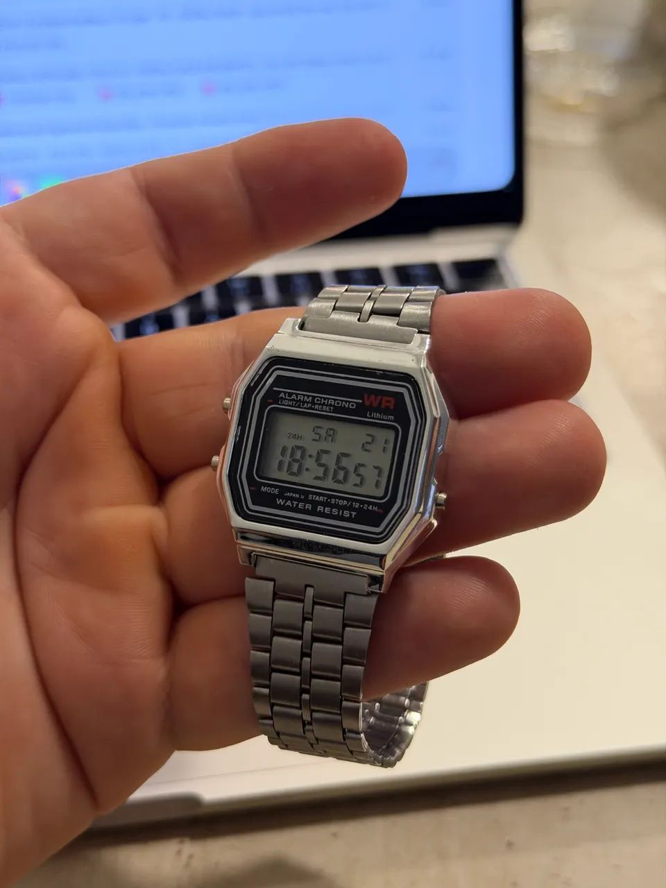 Relógio Digital WR a prova D?água - Foto 3