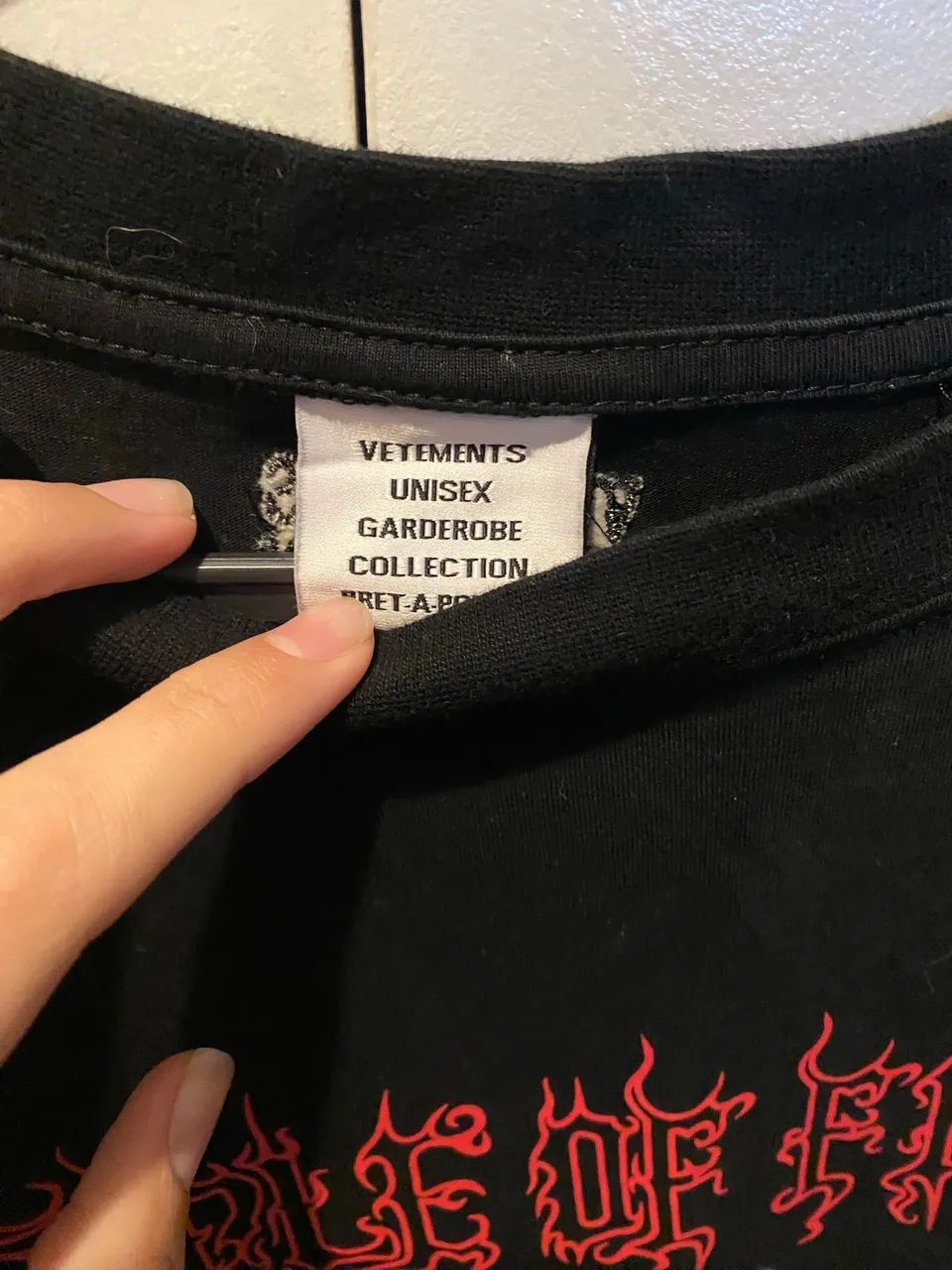 Camiseta vetements preta m - Foto 5