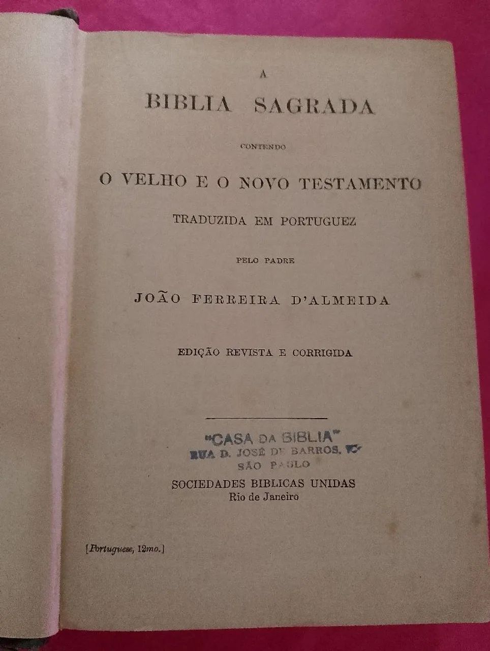 Bíblia sagrada antiga de 1948 João Ferreira de Almeida  - Foto 4