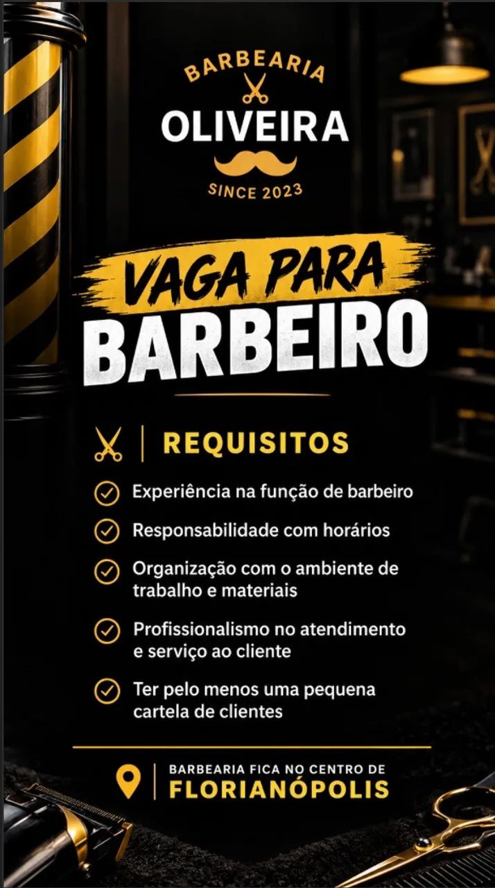 Vaga para barbeiro 