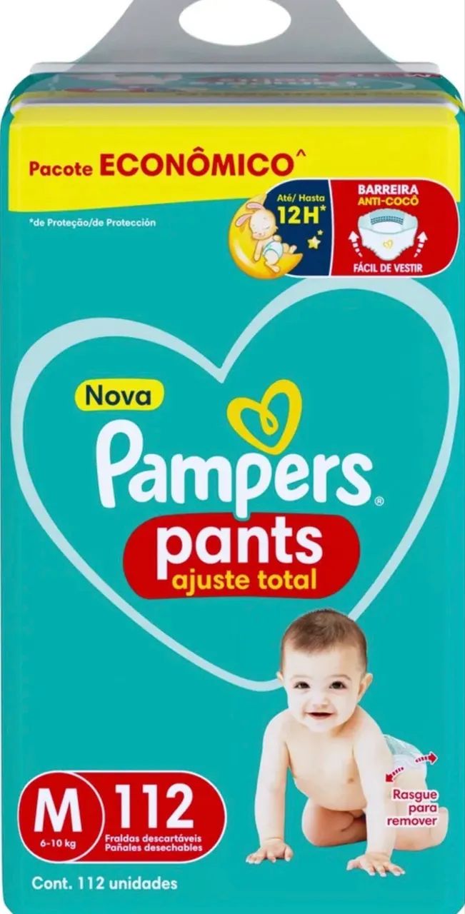 Fralda Pampers Ajuste Total M 