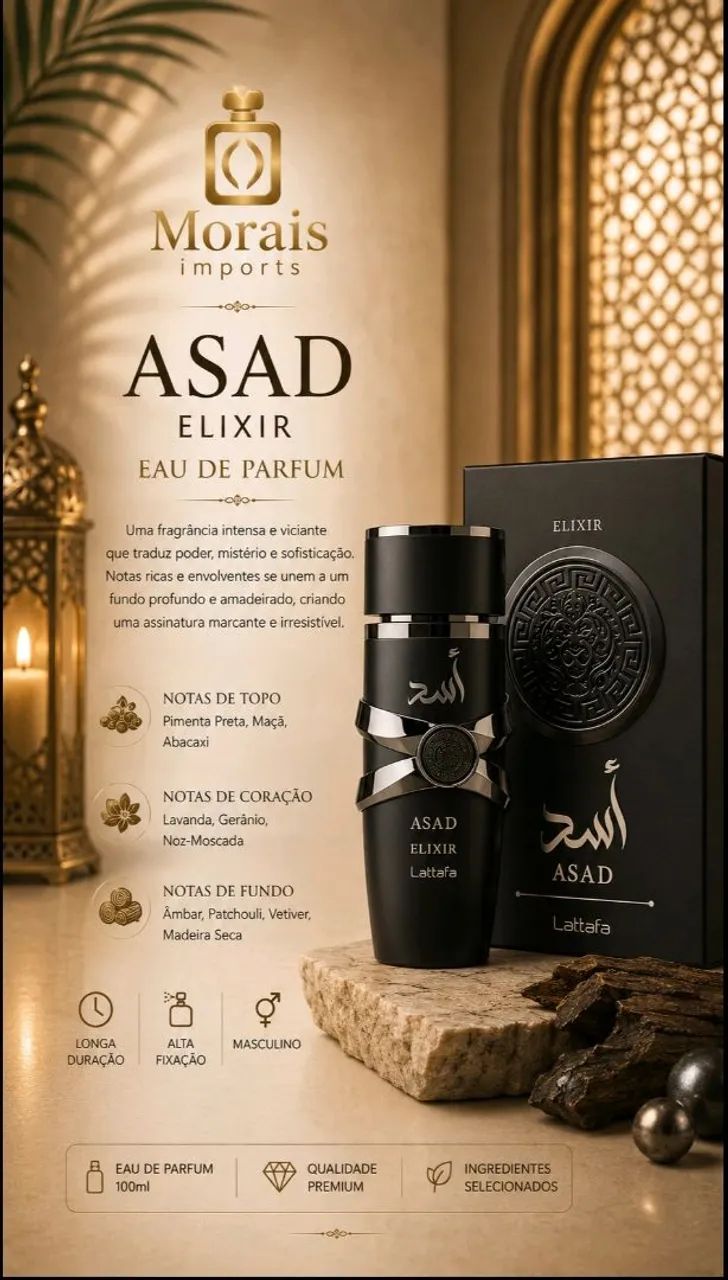 Perfume Asad Elixir original 
