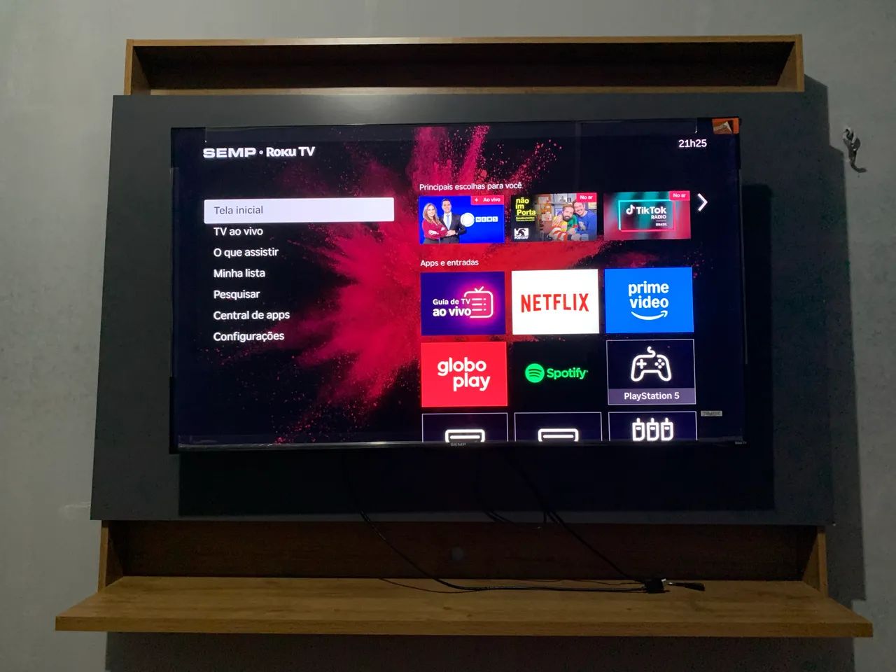 Painel e TV 50 polegadas