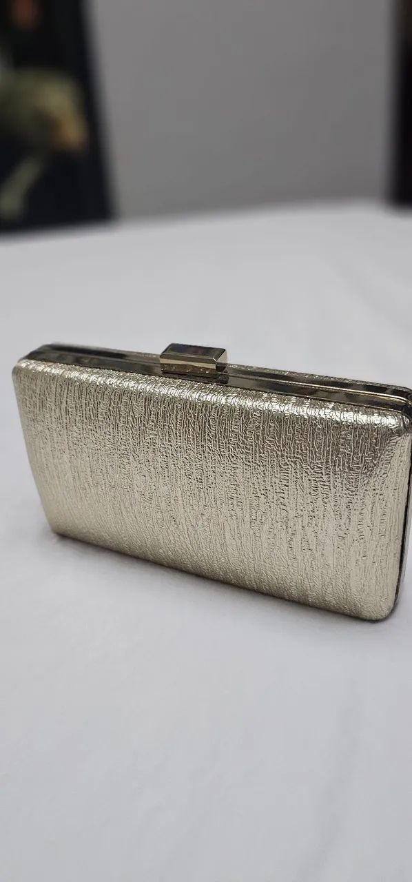 Bolsa Clutch de Festa dourada