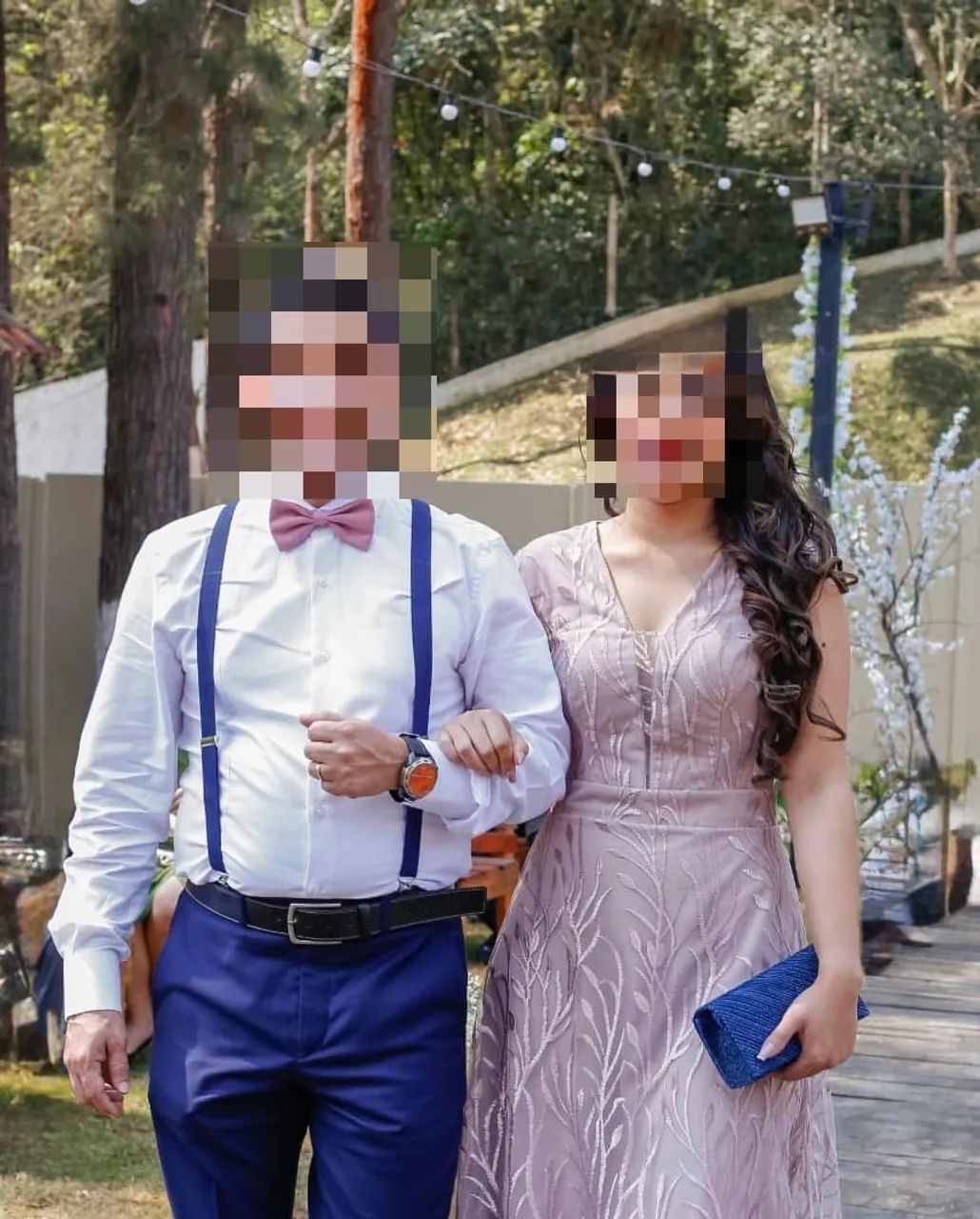 Vestido rendado, longo rosé gold belíssimo  - Foto 5