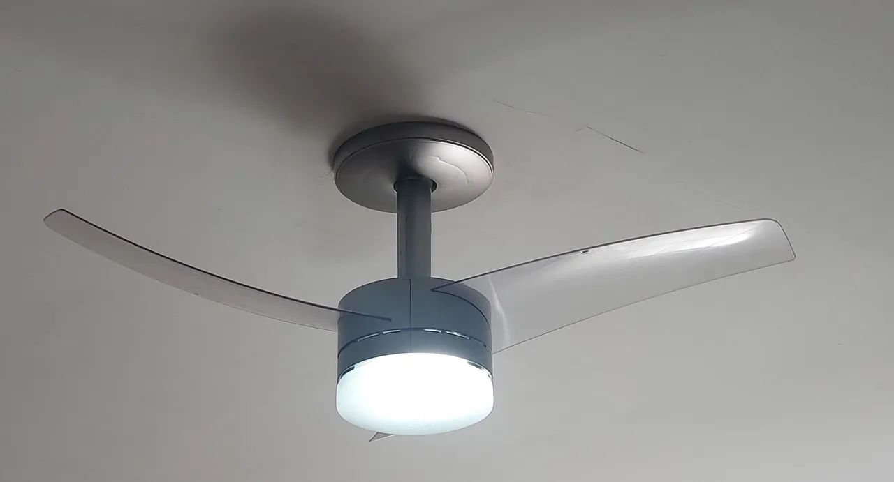 Ventilador de Teto Arno - Prata Transparente - Foto 5