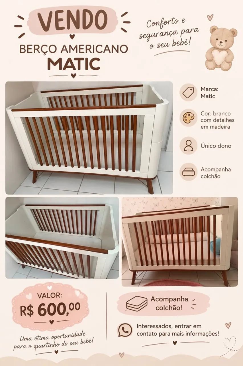 Berço americano Matic