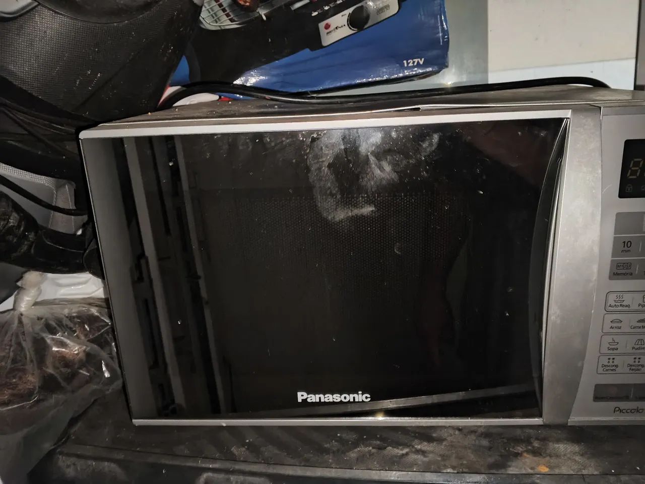 Microondas com defeito