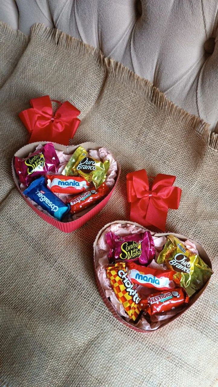 Presente Coração Chocolate 