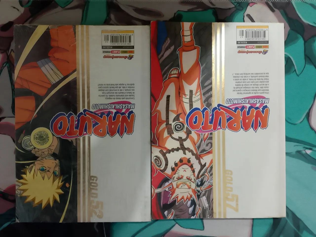 Mangás Naruto gold Vol. 52 e 57