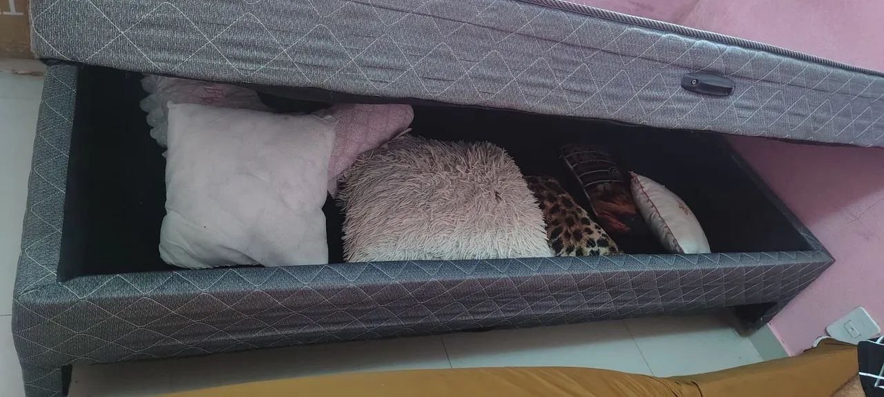 Cama box baú com auxiliar solteiro  - Foto 2