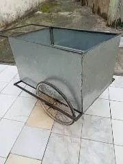 Carrinho de Metalon com Folha Galvanizada - 106 x 70 x 60 cm - Foto 3