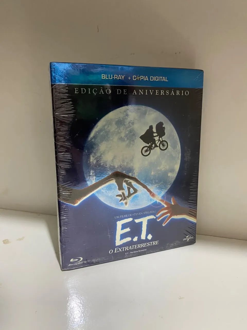 Blu-ray e cópia digital de E.T. O Extraterrestre - Edição de Aniversário. Lacrado